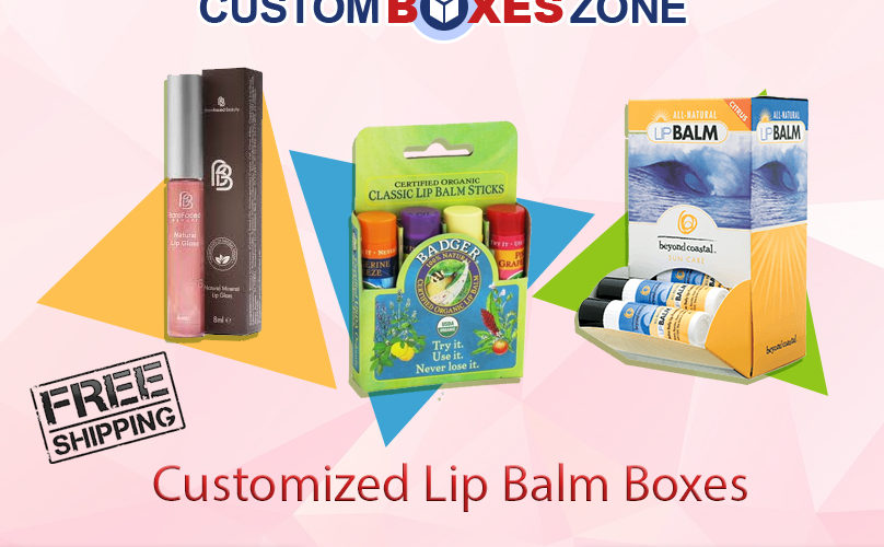 Customized Lip balm boxes