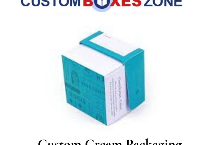 Custom Cream Packaging Boxes Wholesale