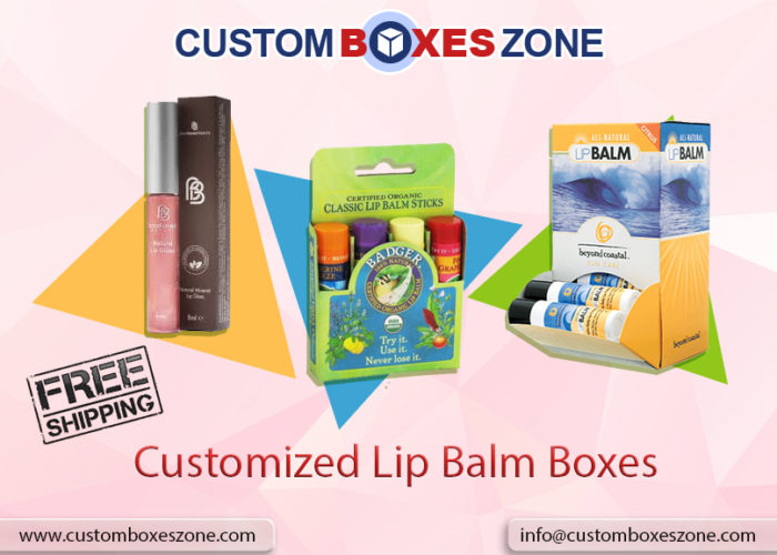 Customized Lip balm boxes